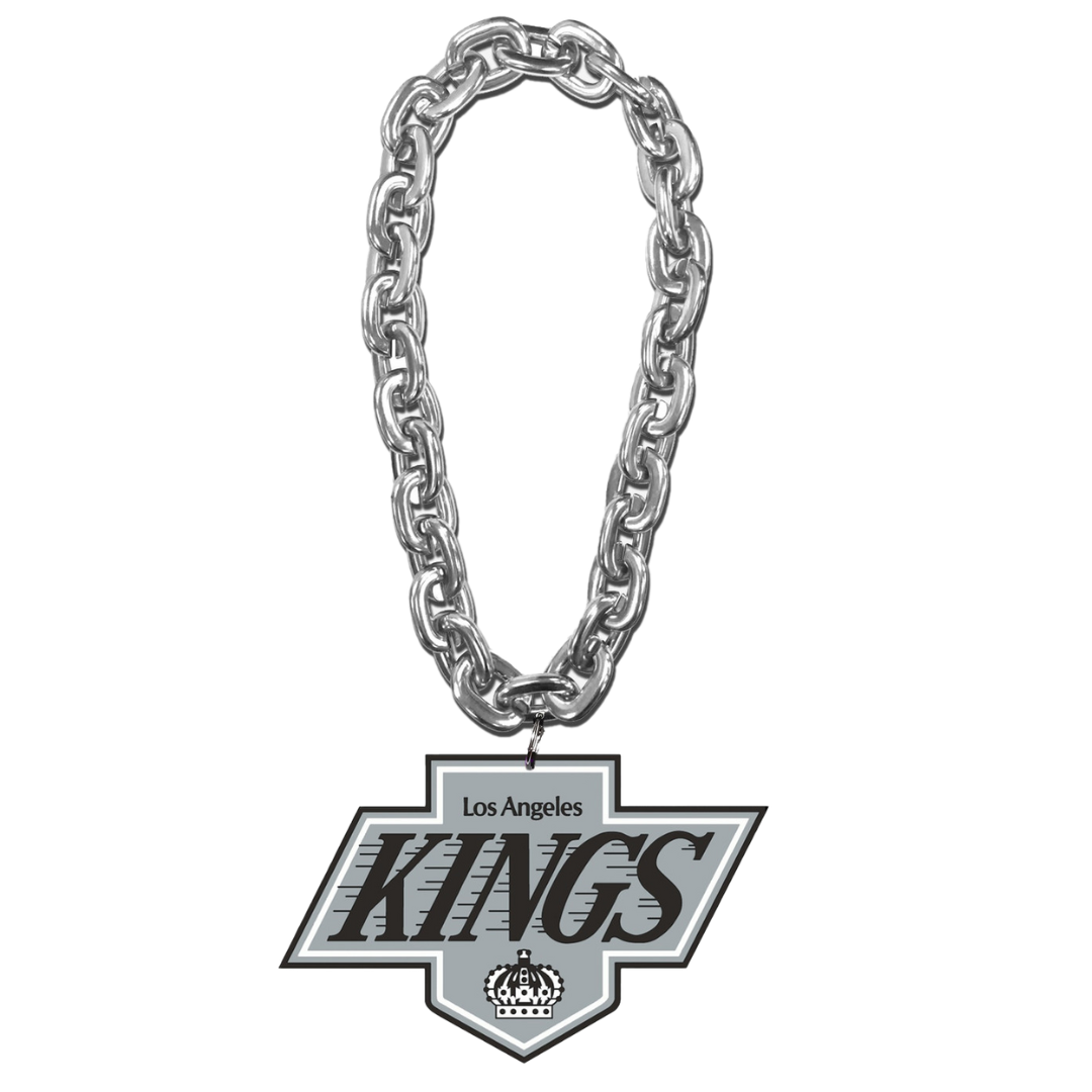 LA Kings Chevy Logo Silver Fan Chain Necklace