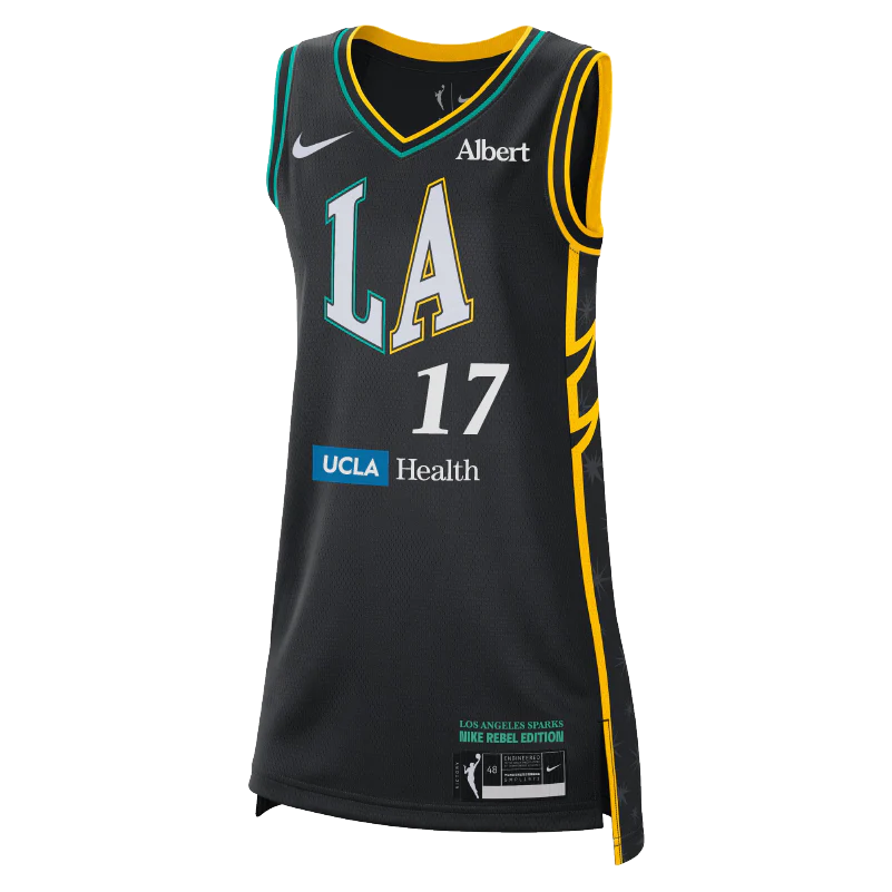 LA SPARKS ERICA WHEELER NIKE BLACK VICTORY JERSEY