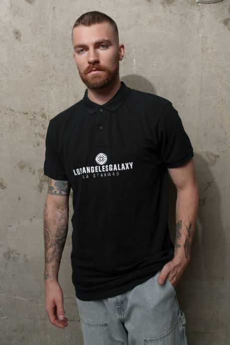 LA Galaxy x LA Standard GLXY Stencil Polo - Black