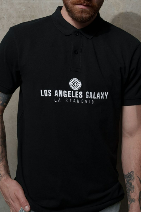 LA Galaxy x LA Standard GLXY Stencil Polo - Black