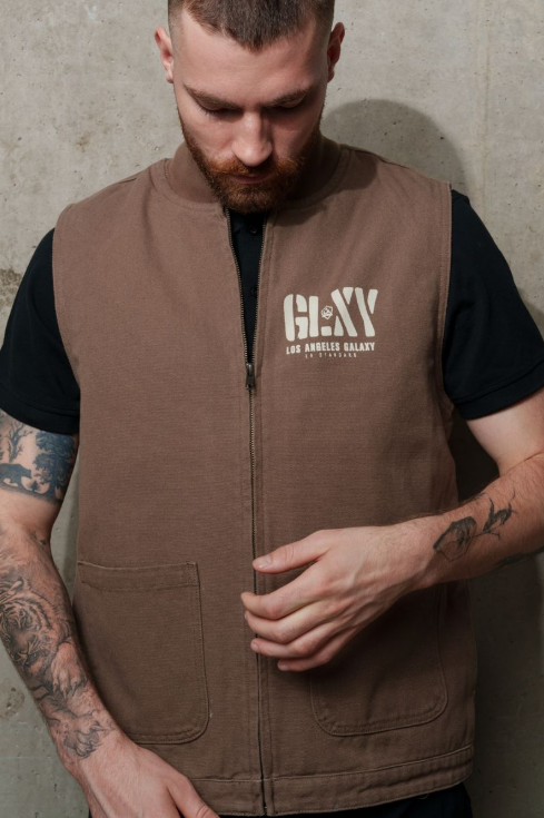 LA Galaxy x LA Standard GLXY Stencil Vest - Brown