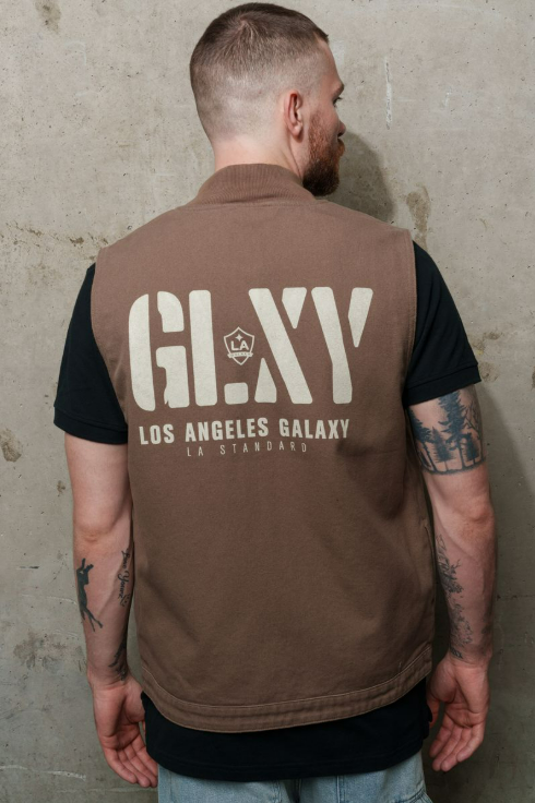 LA Galaxy x LA Standard GLXY Stencil Vest - Brown