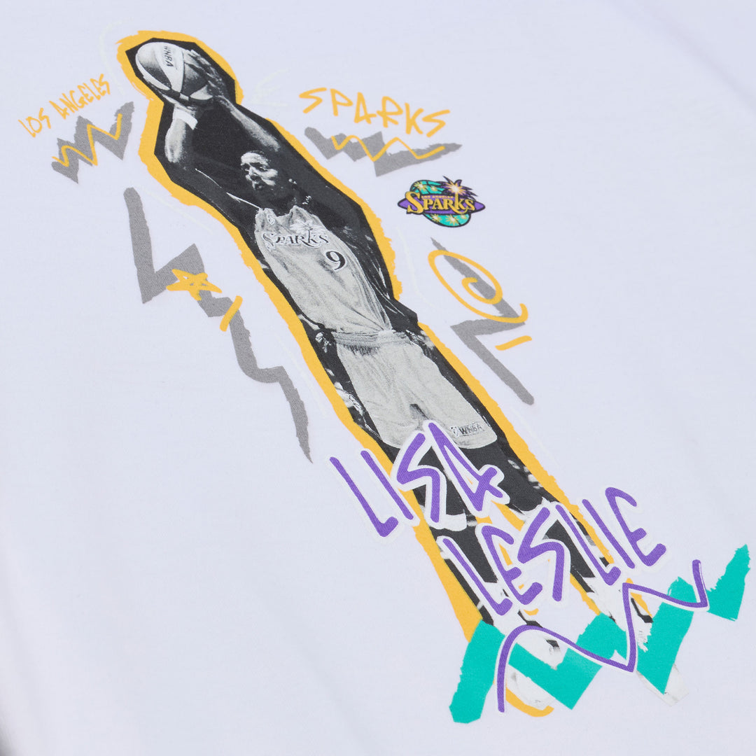 LA Sparks Women's Lisa Leslie Chalked Up Crop SS Tee