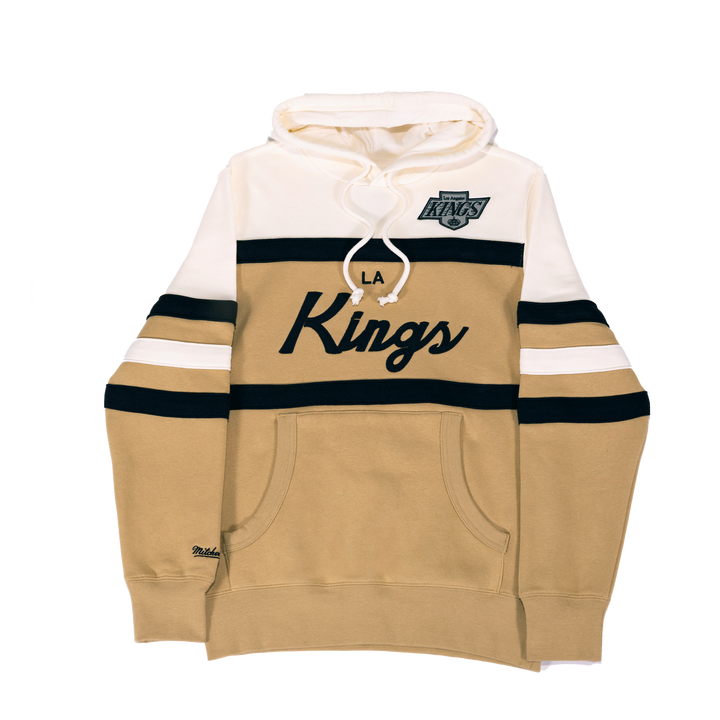 LA Kings Head Coach Vintage Wordmark Tan Hoodie