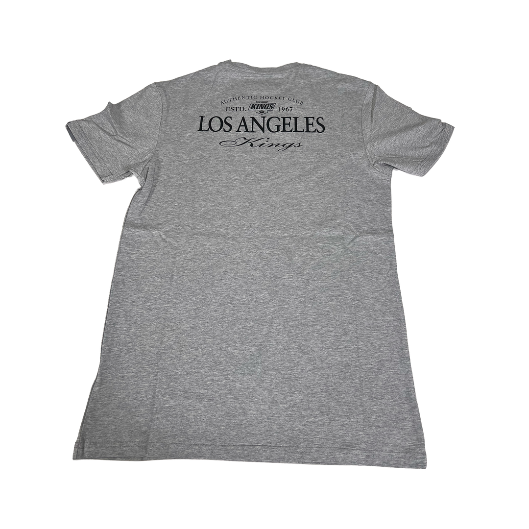 LA Kings FB Chevy Logo Grey Short Sleeve Tee