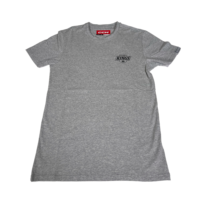 LA Kings FB Chevy Logo Grey Short Sleeve Tee