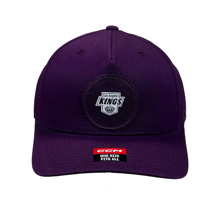 LA Kings CCM Purple Structured Adjustable Hat