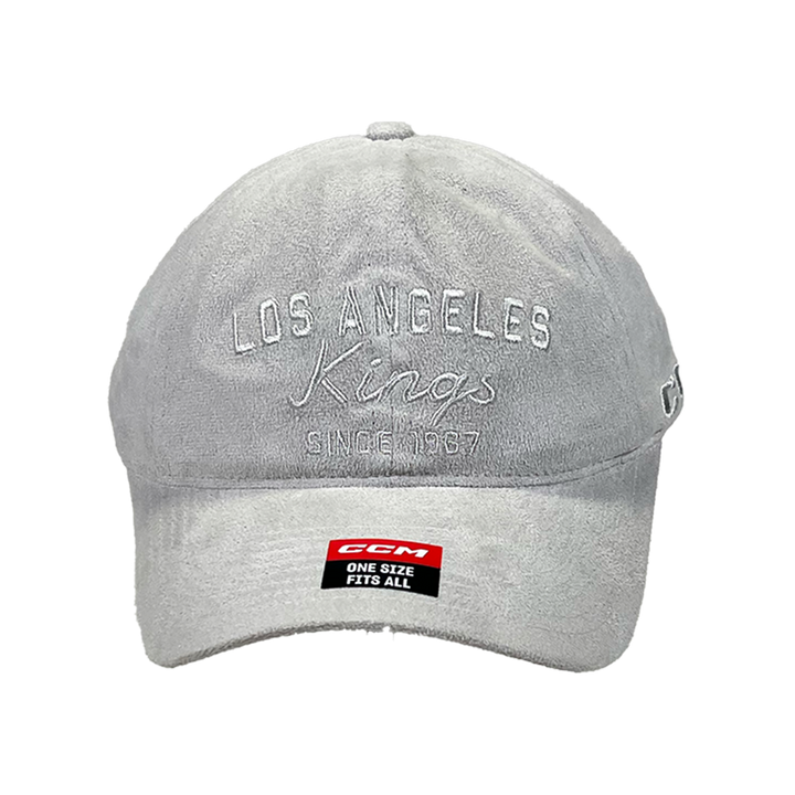 LA Kings CCM Grey Suede Script Slouch