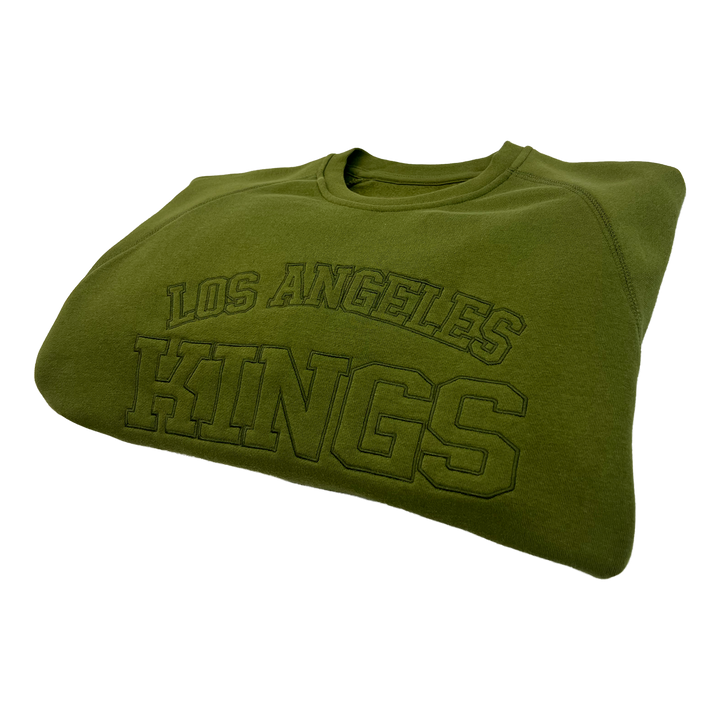 LA Kings CCM Green Pullover Fleece Crewneck