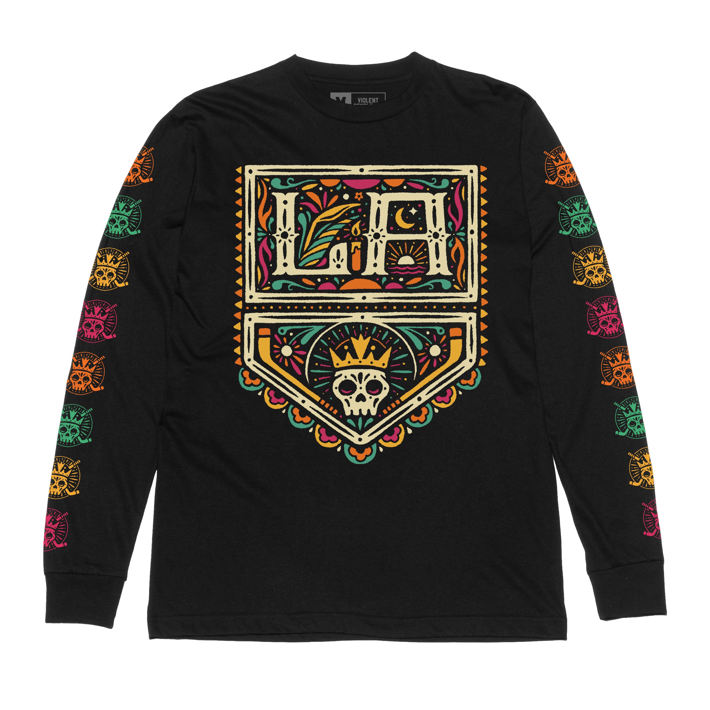 Kings x VG D a de Muertos Long Sleeve Tee