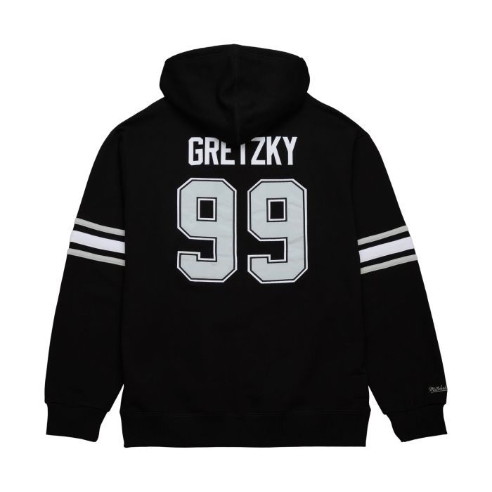 Mitchell Ness Men s Wayne Gretzky Los Angeles Kings 1993 Name Number Premium Pullover Hoodie Black Hoodies