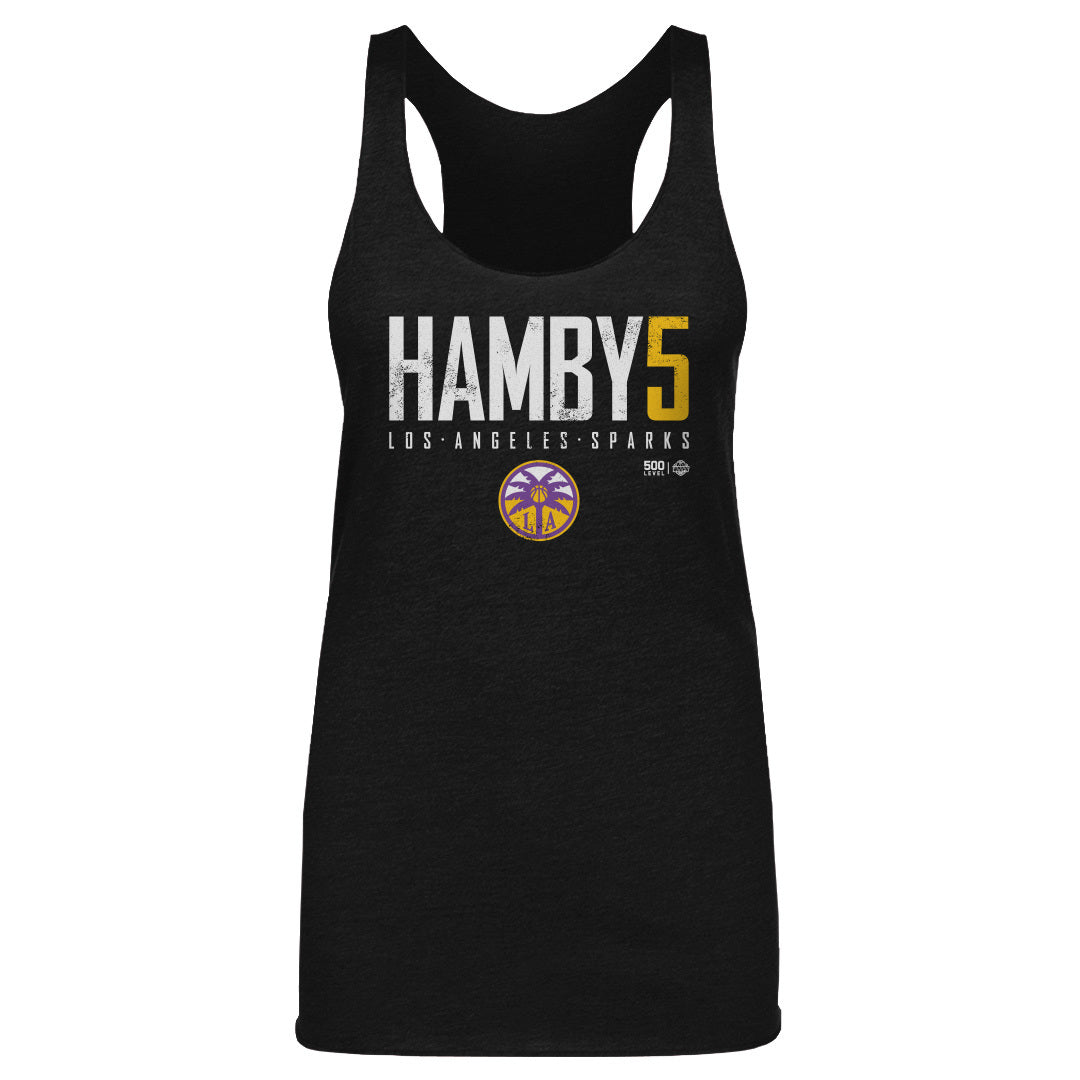 Dearica Hamby Los Angeles Sparks Elite WHT