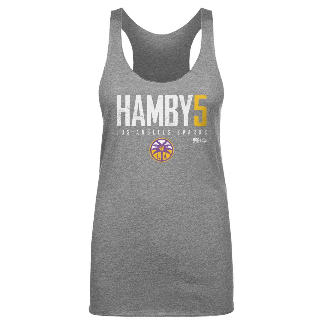 Dearica Hamby Los Angeles Sparks Elite WHT