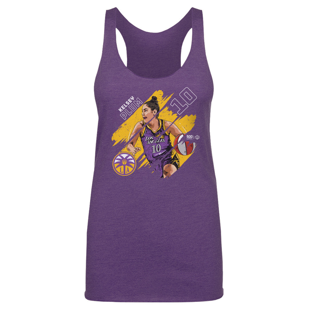 Kelsey Plum Los Angeles Sparks Stripes WHT