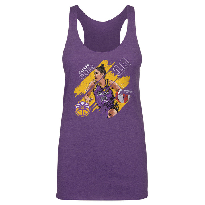 Kelsey Plum Los Angeles Sparks Stripes WHT