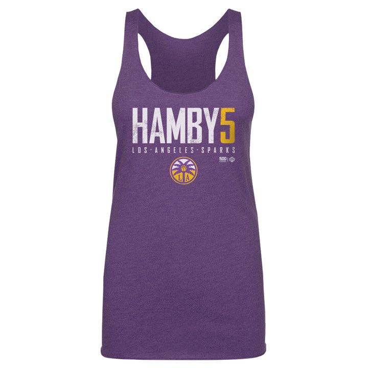 Dearica Hamby Los Angeles Sparks Elite WHT