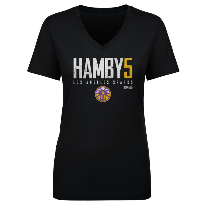 Dearica Hamby Los Angeles Sparks Elite WHT