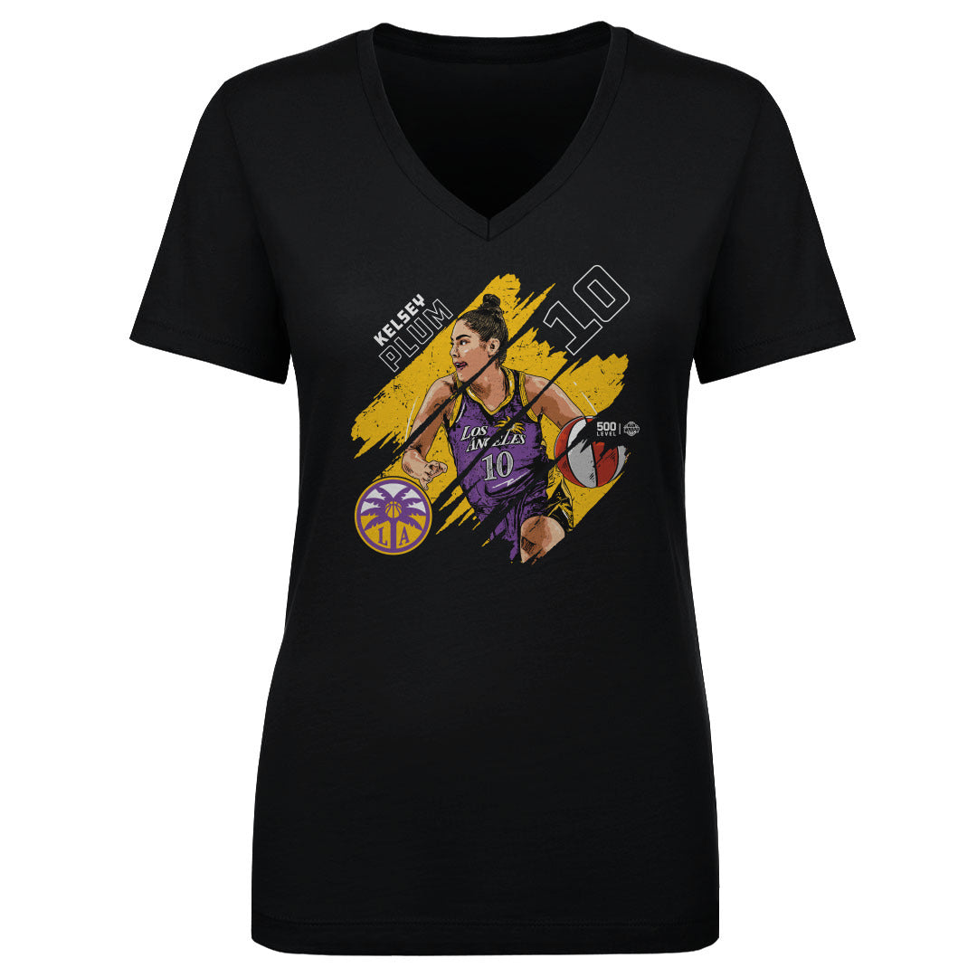 Kelsey Plum Los Angeles Sparks Stripes WHT