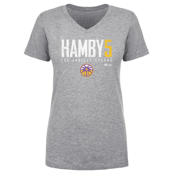 Dearica Hamby Los Angeles Sparks Elite WHT