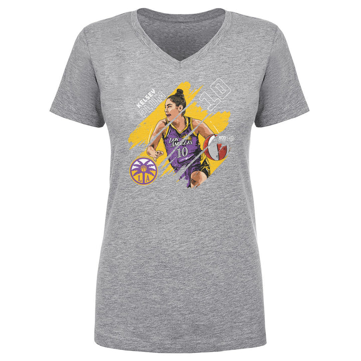 Kelsey Plum Los Angeles Sparks Stripes WHT