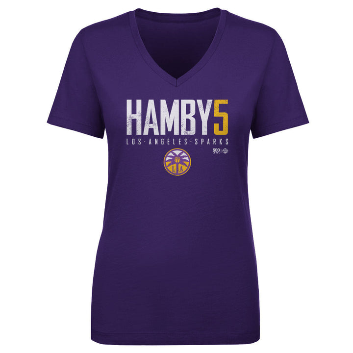 Dearica Hamby Los Angeles Sparks Elite WHT