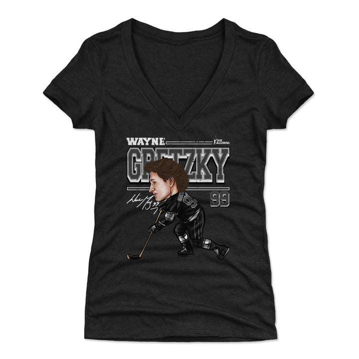 Wayne Gretzky Los Angeles Cartoon WHT