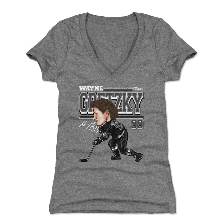 Wayne Gretzky Los Angeles Cartoon WHT