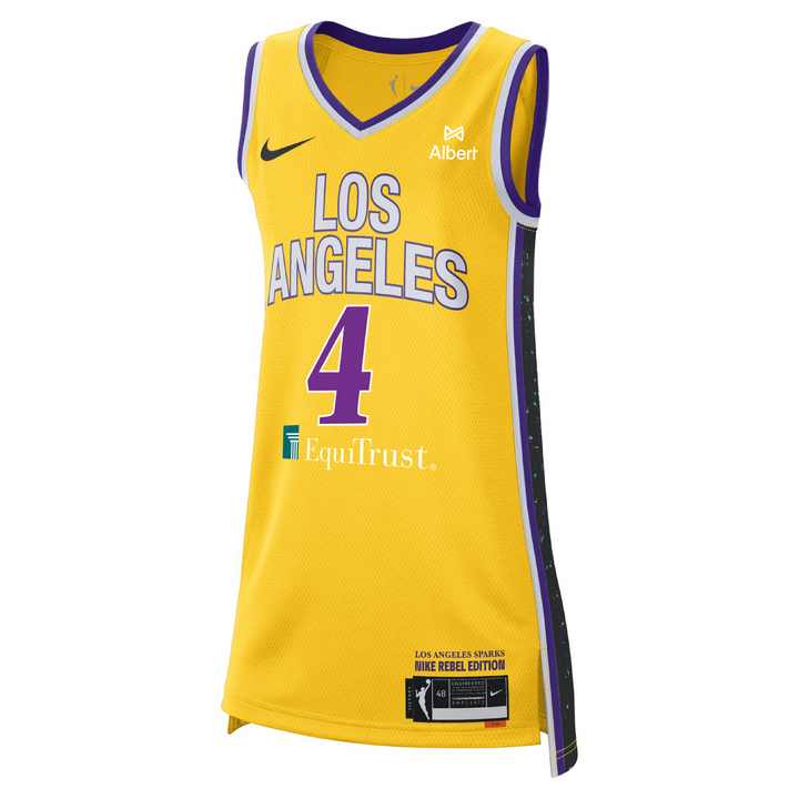 LA SPARKS LIATU KING NIKE GOLD REBEL EDITION JERSEY