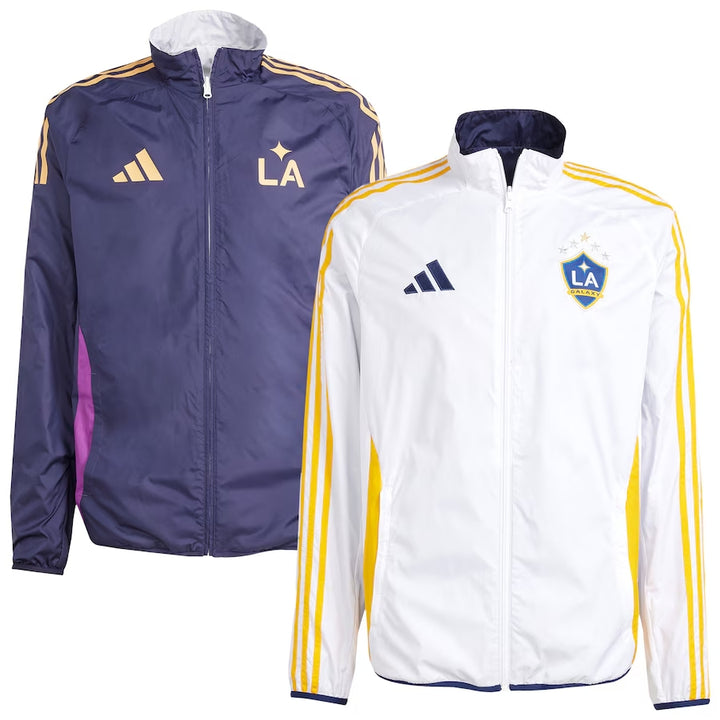 LA GALAXY adidas 2025 Anthem Reversible Full-Zip Jacket