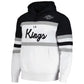Kings Mitchell & Ness Head Coach Chevy Logo Black and White Hoodie