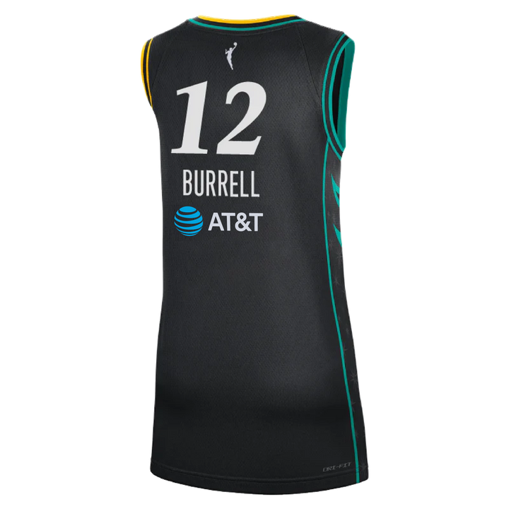 LA SPARKS RAE BURRELL NIKE BLACK VICTORY JERSEY