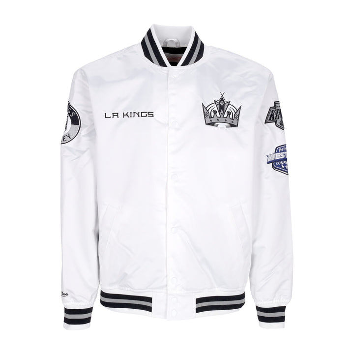 Kings Mitchell & Ness Hometown Lightweight White Satin Jacket