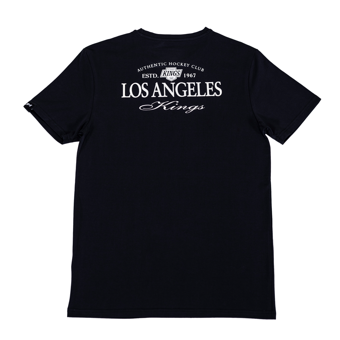 LA Kings FB Chevy Logo Black Short Sleeve Tee