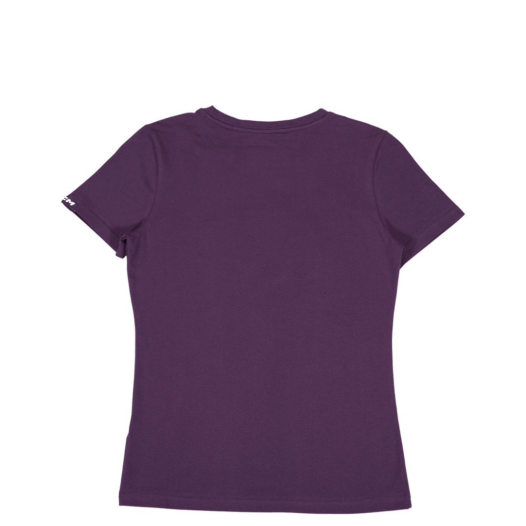 LA Kings Womens Chevy Logo Purple Short Sleeve Tee