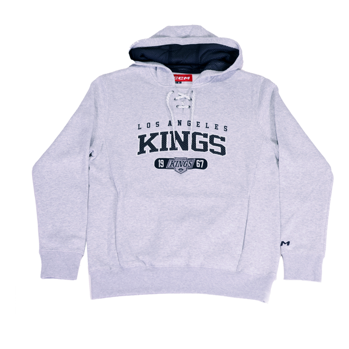 LA Kings CCM Grey Pullover Fleece Hoodie
