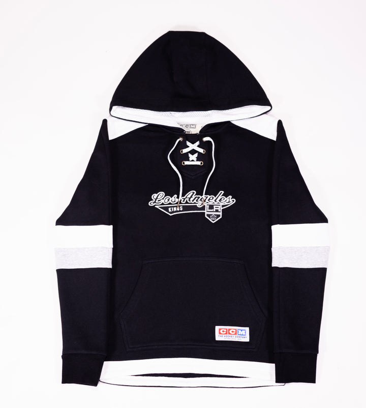 LA Kings Women's CCM Black Jersey Pullover Hoodie