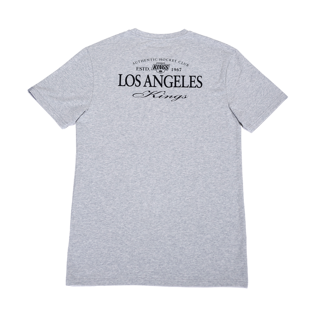 LA Kings FB Chevy Logo Grey Short Sleeve Tee