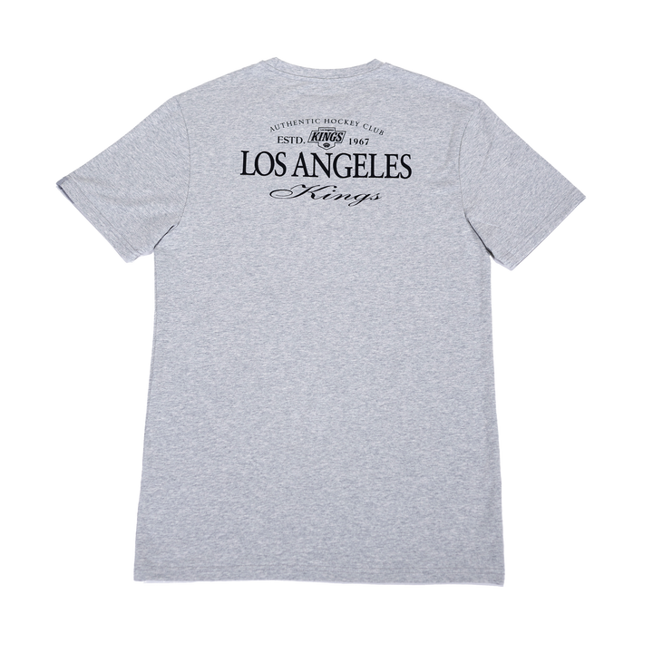 LA Kings FB Chevy Logo Grey Short Sleeve Tee