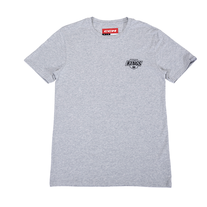 LA Kings FB Chevy Logo Grey Short Sleeve Tee