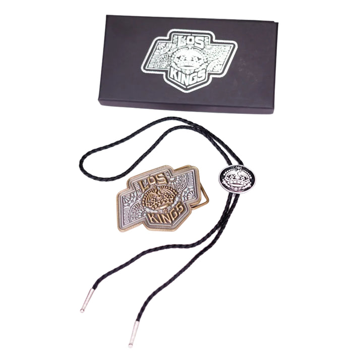 KINGS X VG MEXICAN26 BELT BUCKLE BOLO TIE SET