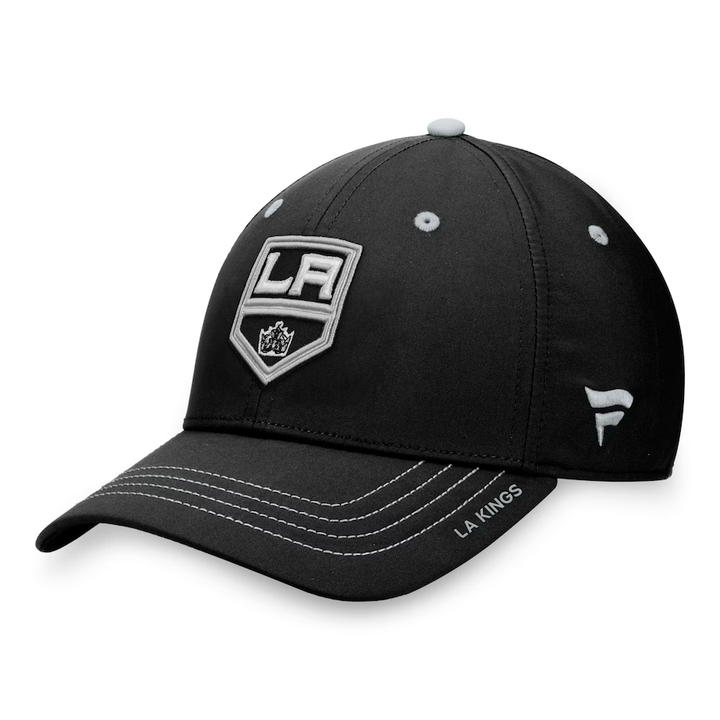 LA Kings Fanatics Authentic Pro Rink Structure Black Stretch Fit Hat