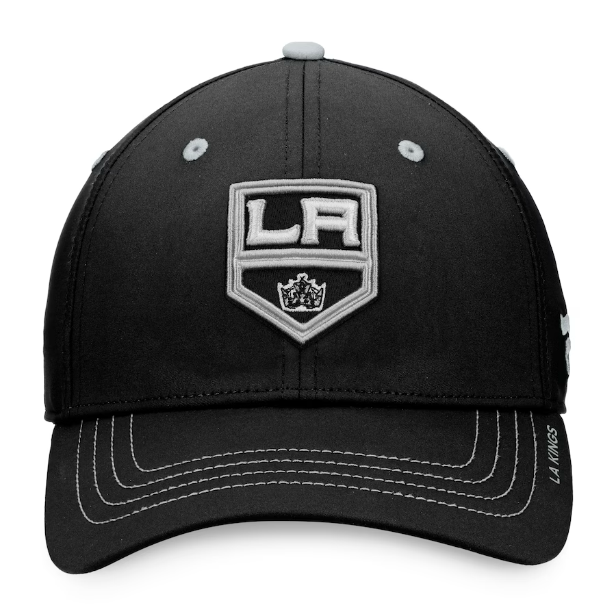 LA Kings Fanatics Authentic Pro Rink Structure Black Stretch Fit Hat