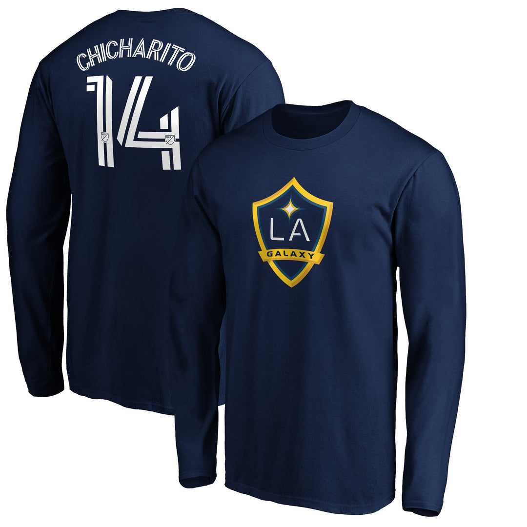 Galaxy 2020 Chicharito Name and Number Long Sleeve T-Shirts