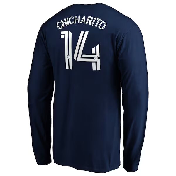 Galaxy 2020 Chicharito Name and Number Long Sleeve T-Shirts