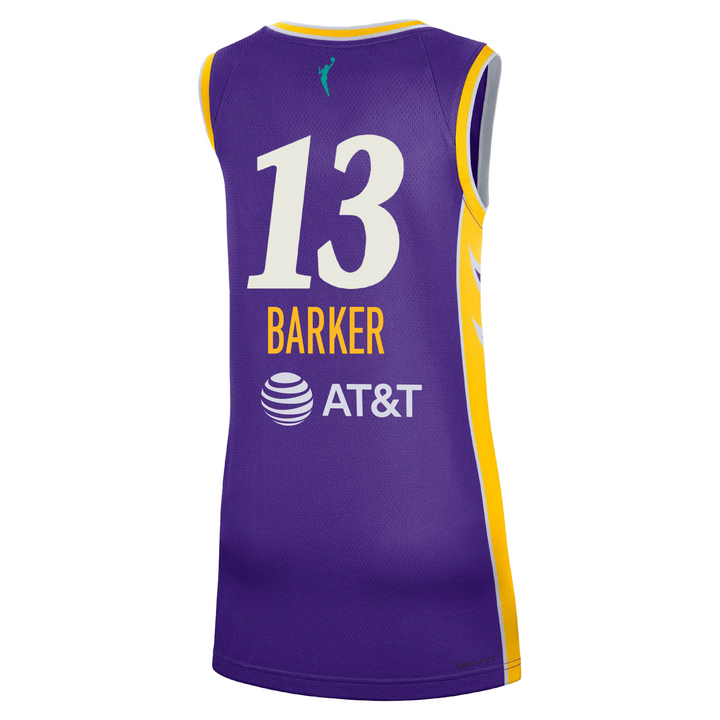 LA SPARKS SARAH ASHLEE BARKER NIKE PURPLE EXPLORER JERSEY