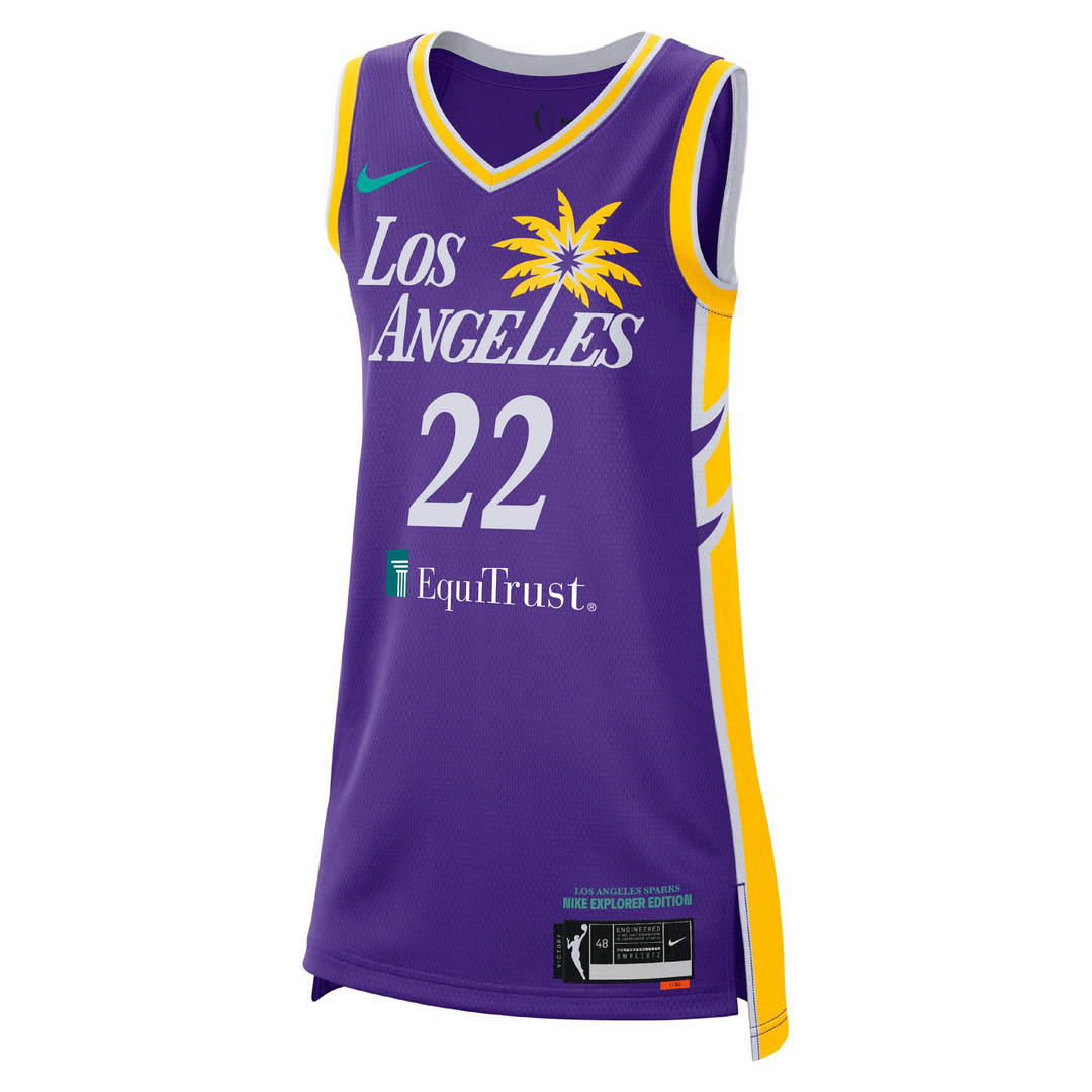 LA SPARKS CAMERON BRINK NIKE PURPLE EXPLORER JERSEY