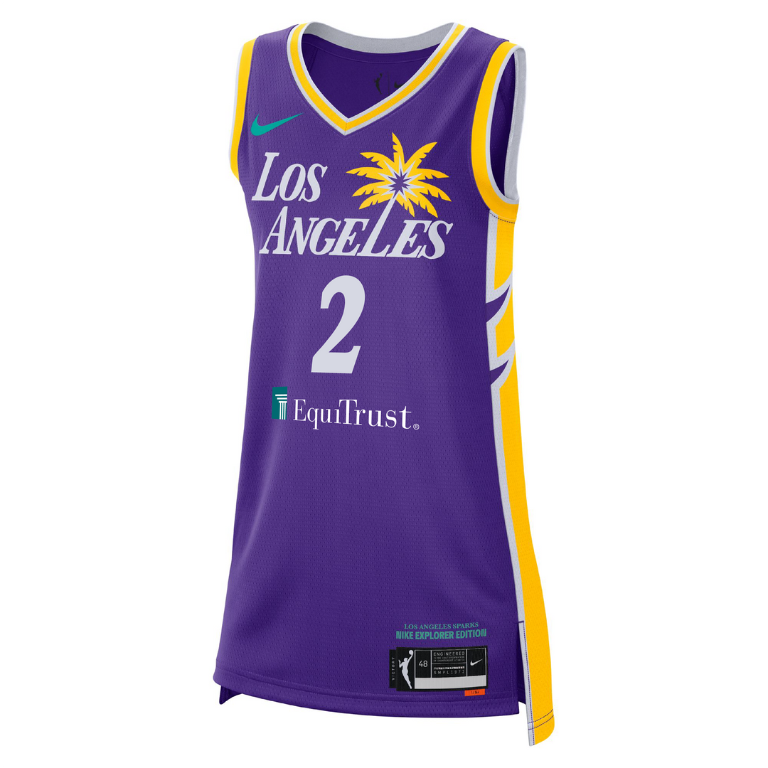 LA SPARKS RICKEA JACKSON NIKE PURPLE EXPLORER JERSEY