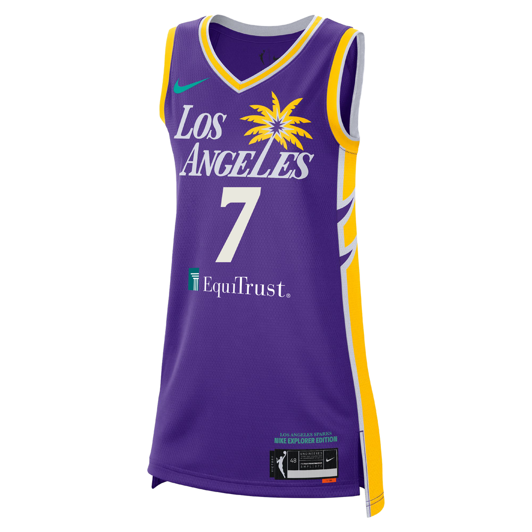 LA SPARKS STEPHANIE TALBOT NIKE PURPLE EXPLORER JERSEY