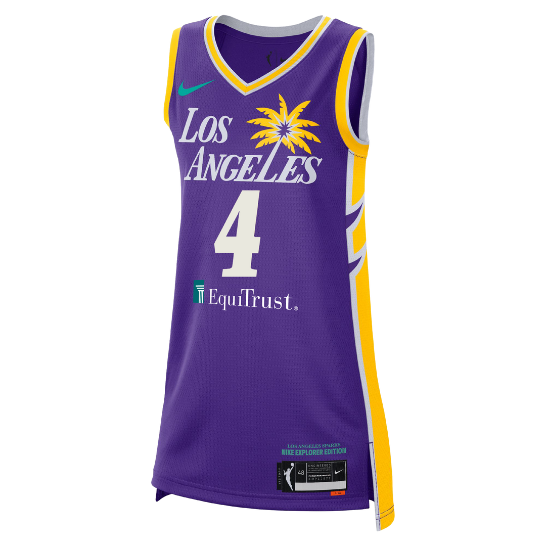 LA SPARKS LEXIE BROWN NIKE PURPLE EXPLORER JERSEY