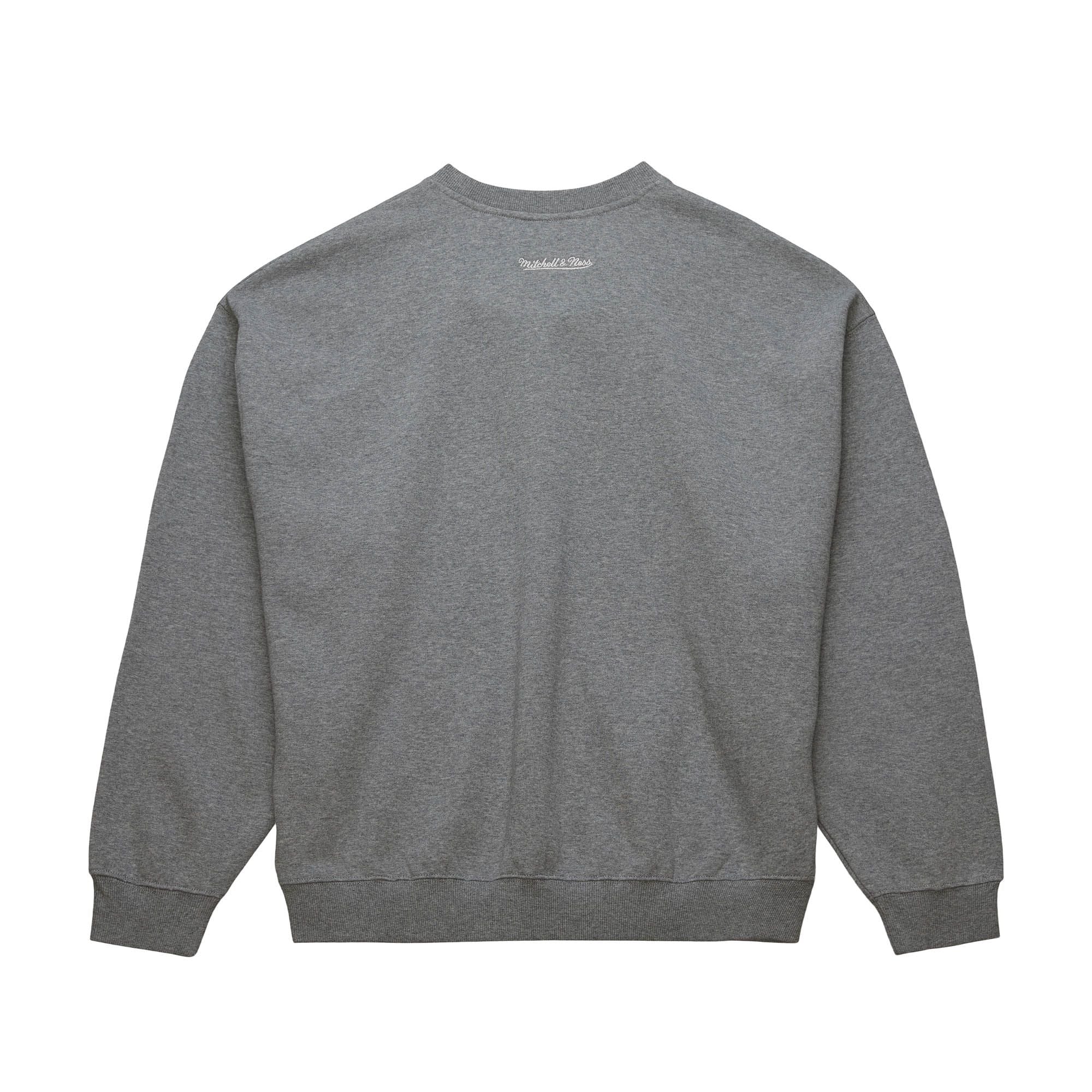 LA Kings Mitchell & Ness 90s Reflective Heather Grey Crewneck